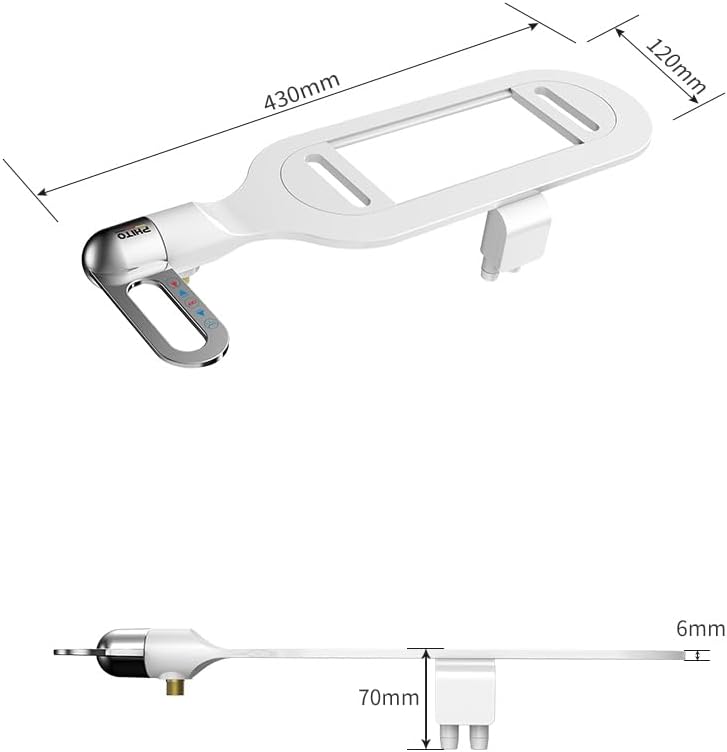 Smart Toilet Flusher, Phito Bidet Toilet Seat Dual Nozzle