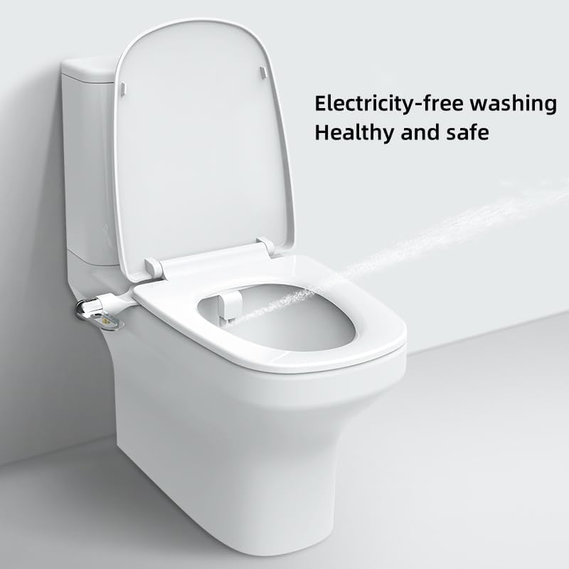 Smart Toilet Flusher, Phito Bidet Toilet Seat Dual Nozzle