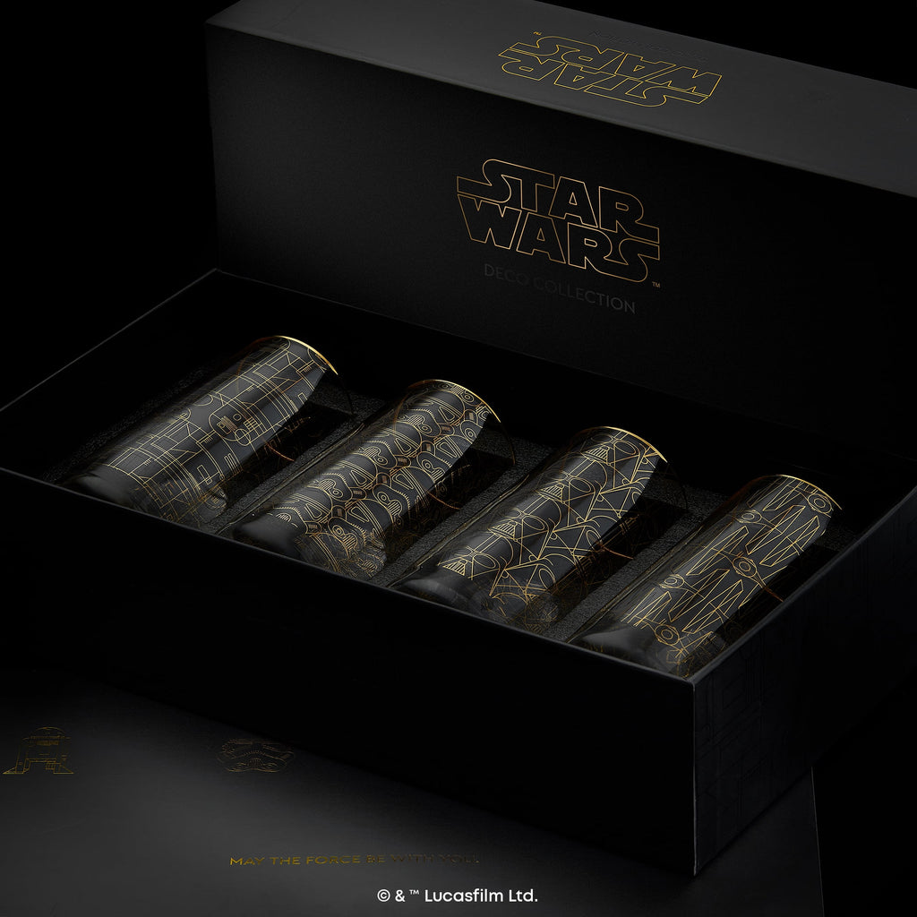 Star Wars™ Limited Edition Deco Collection Tall Glasses, Set of 4