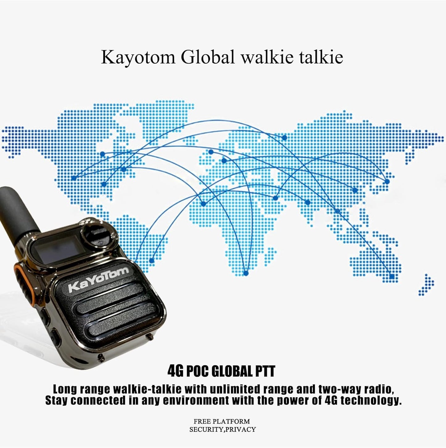 Global walkie Talkie Unlimited Ranges