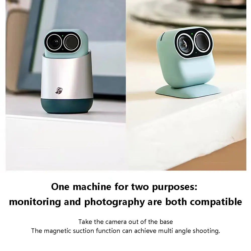 Magic AI Camera Vlog Camera 2.5K Intelligent Webcam Wireless 360° PTZ